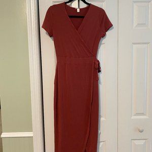Francesca's Wrap Maxi Dress